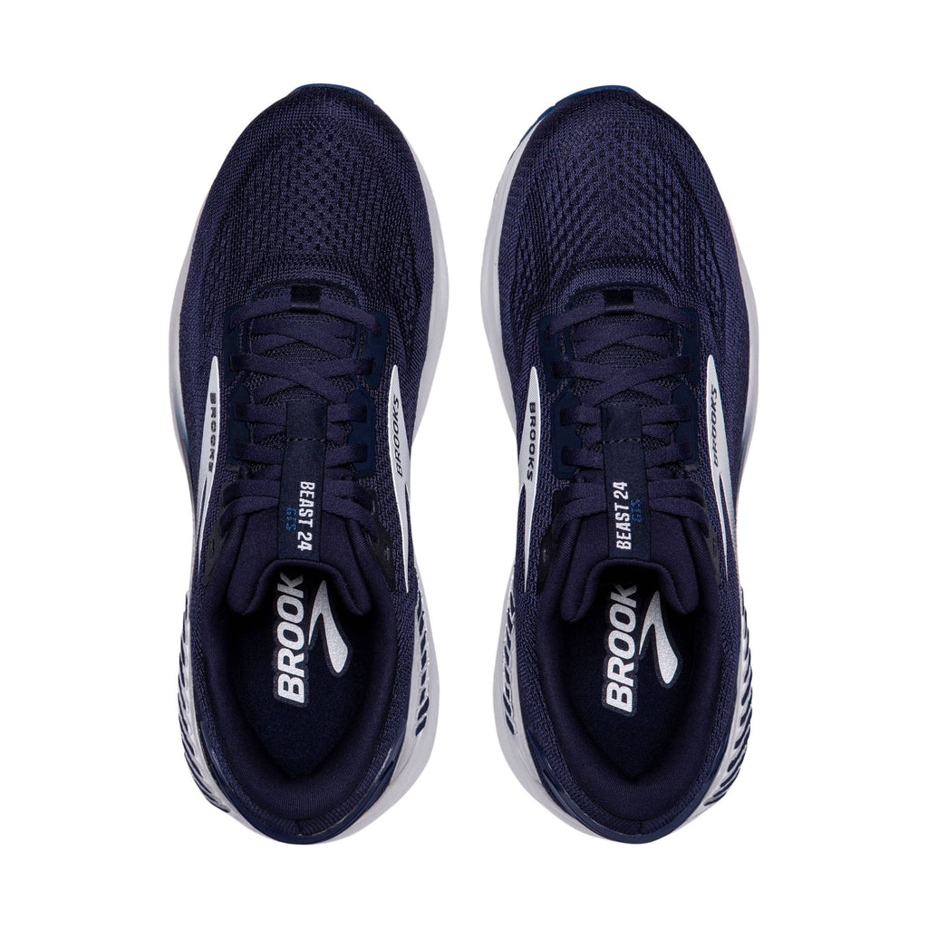 Brooks Men's Beast GTS 24 Road Running Shoes - Peacoat/True Navy/White - Lenny's Shoe & Apparel