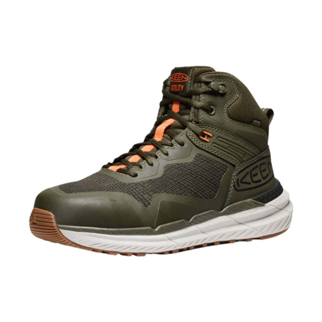 KEEN Utility Men's Synchro Waterproof Carbon Toe Work Boots - Forest Night/Gum - Lenny's Shoe & Apparel