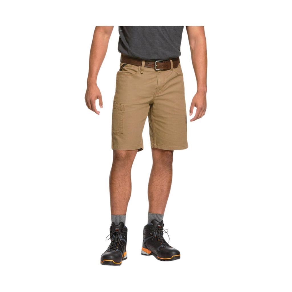 Ariat Men's Made Tough DuraStretch 10 Inch Short - Field Khaki - Lenny's Shoe & Apparel