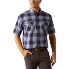 Ariat Men's Made Tough Durastretch Work Shirt - Blue Plaid - Lenny's Shoe & Apparel