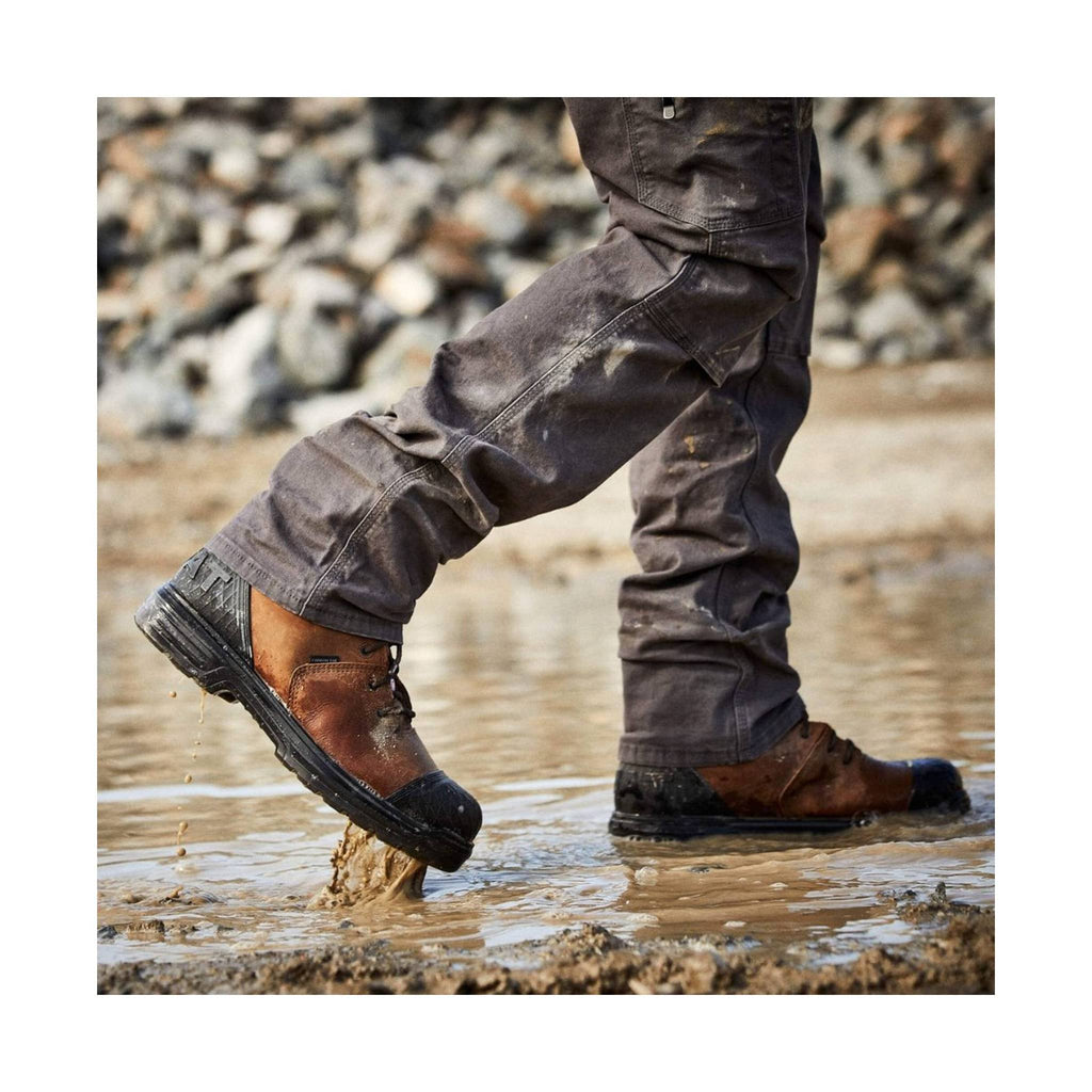 Ariat Men's Turbo Outlaw 8" CSA Waterproof 400G Insulated Carbon Safety Toe Work Boot - Dark Brown - Lenny's Shoe & Apparel