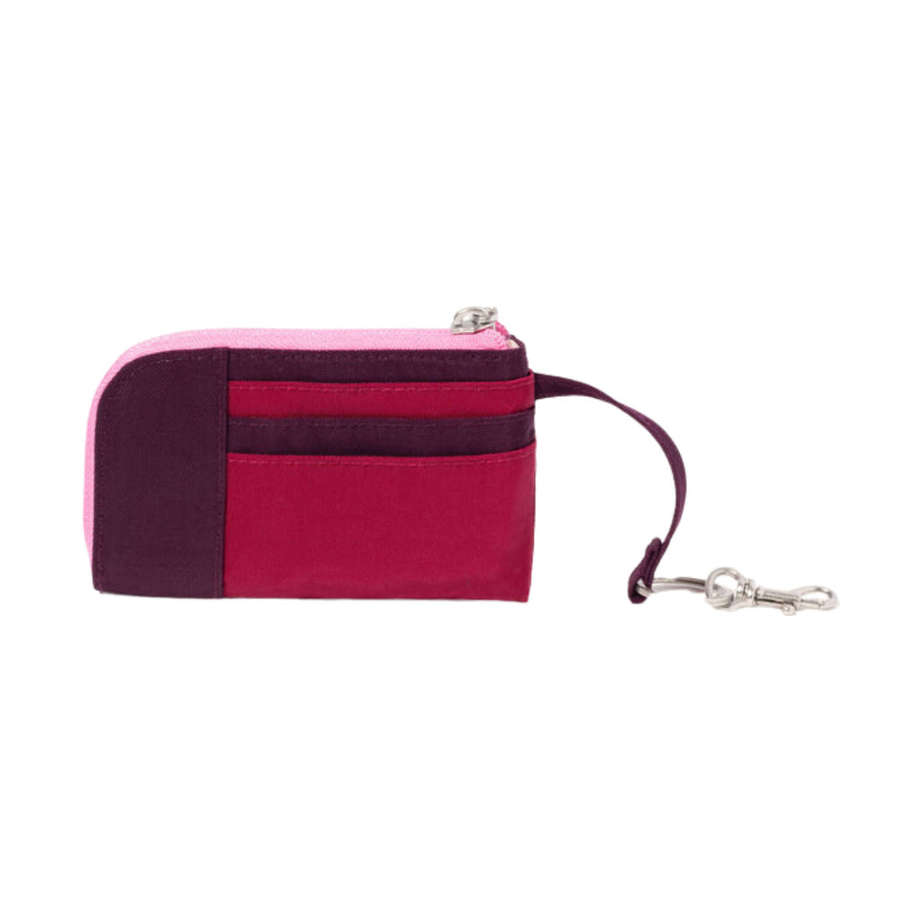 Baggallini RFID Zip Card Case - Mulberry Color Black - Lenny's Shoe & Apparel