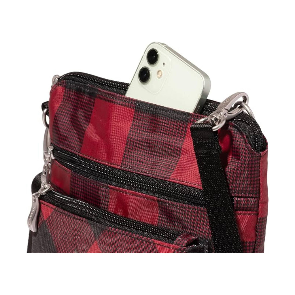 Baggallini Women's Modern Pocket CrossBody - Red Buffalo Plaid - Lenny's Shoe & Apparel