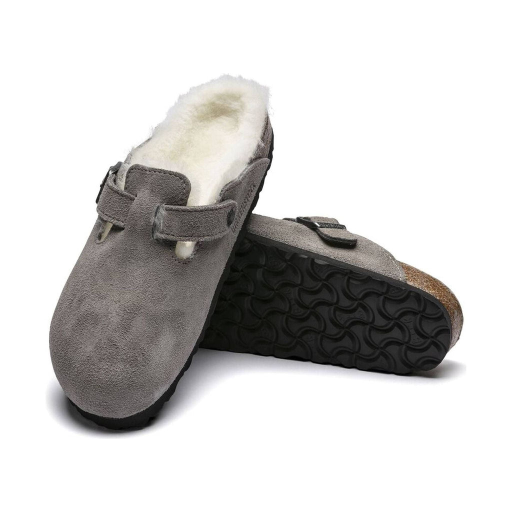 Birkenstock Boston Shearling - Stone Coin Natural - Lenny's Shoe & Apparel