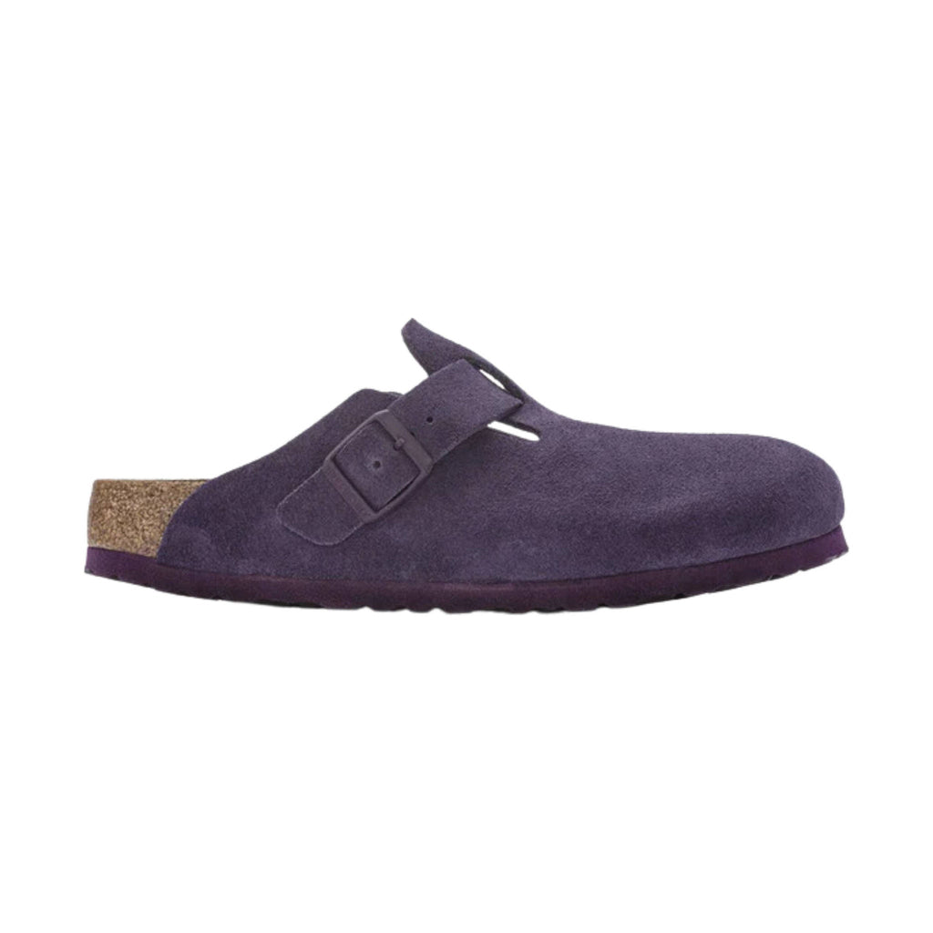 Birkenstock Boston Soft Footbed - Blackberry Wine Suede - Lenny's Shoe & Apparel