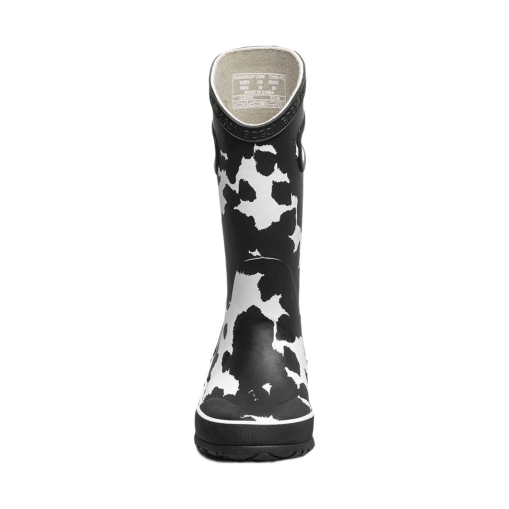 Bogs Kids' Cow Rain Boots - Black & White - Lenny's Shoe & Apparel