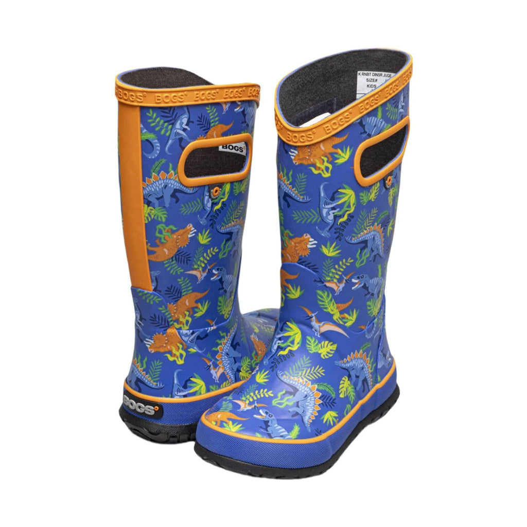 Bogs Kids' Dinosaur Jungle Rain Boots - Blue Multi - Lenny's Shoe & Apparel