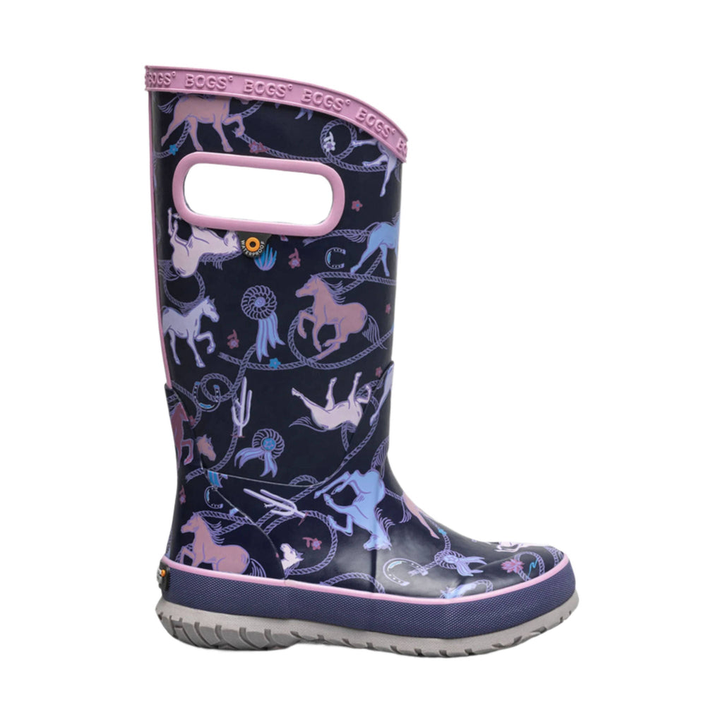 Bogs Kids' Rodeo Horse Rain Boots - Purple Multi - Lenny's Shoe & Apparel