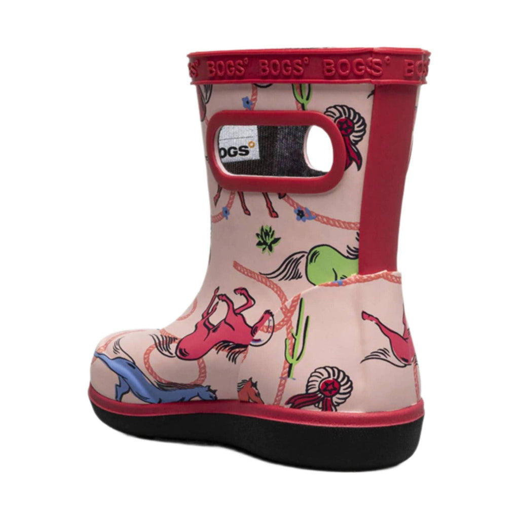 Bogs Kids' Skipper II Rodeo Horses Rain Boots - Pink Multi - Lenny's Shoe & Apparel