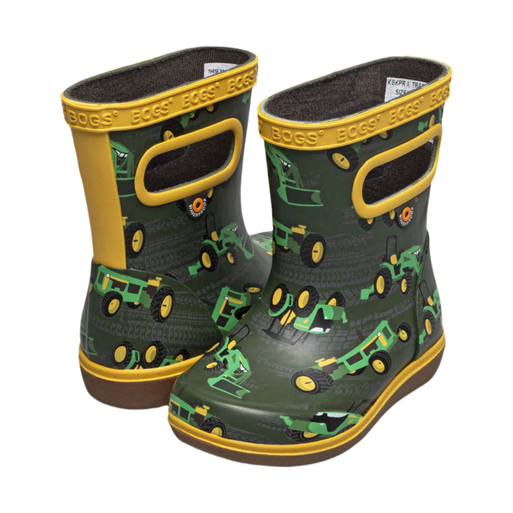 Bogs Kids' Skipper II Tractor Rain Boots - Green Multi - Lenny's Shoe & Apparel