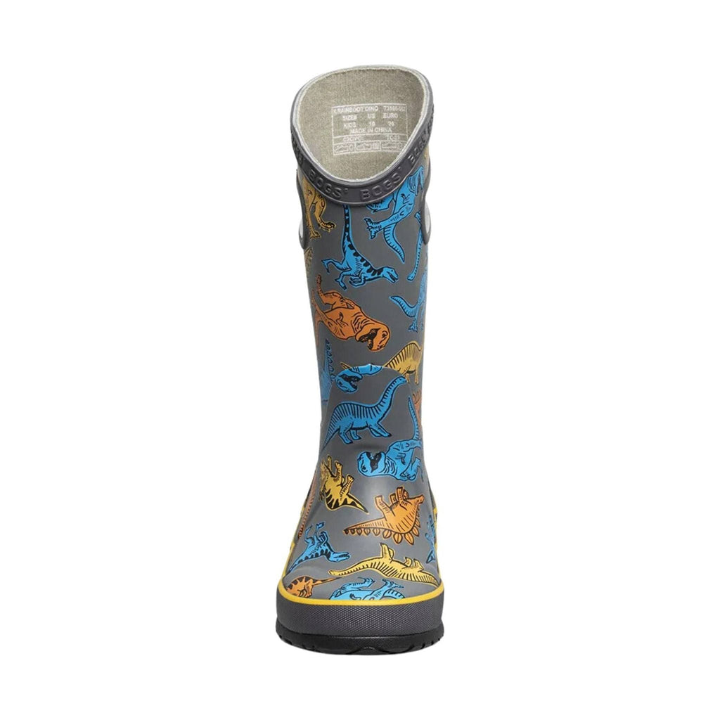 Bogs Kids' Super Dino Rain Boots - Grey Multi - Lenny's Shoe & Apparel