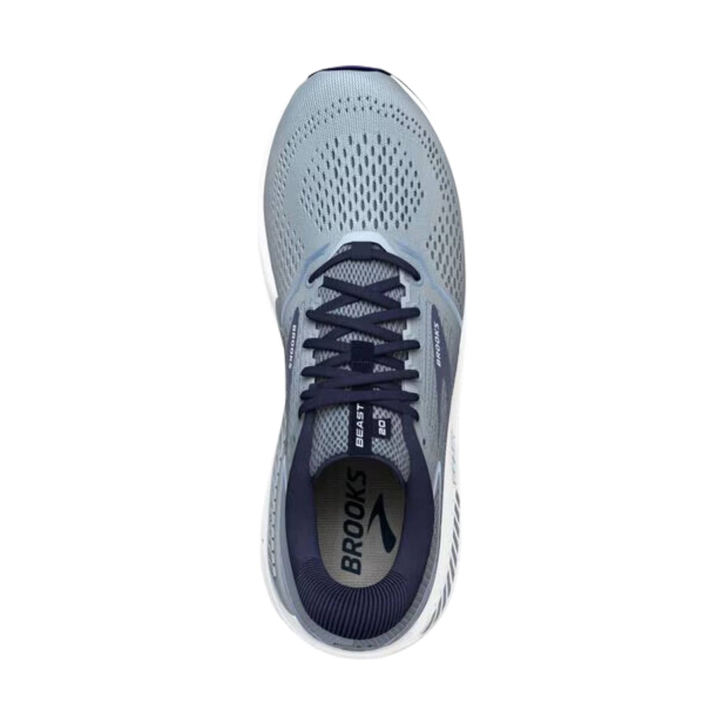 Brooks Men's Beast 20 Running Shoes - Blue/Grey/Peacoat - Lenny's Shoe & Apparel