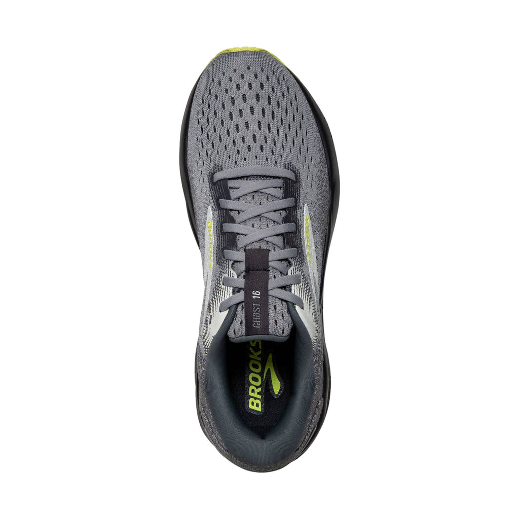 Brooks Men's Ghost 16 Road Running Shoes - Primer/Grey/Lime - Lenny's Shoe & Apparel