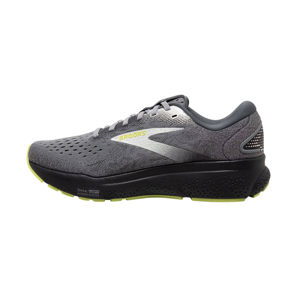 Brooks Men's Ghost 16 Road Running Shoes - Primer/Grey/Lime - Lenny's Shoe & Apparel