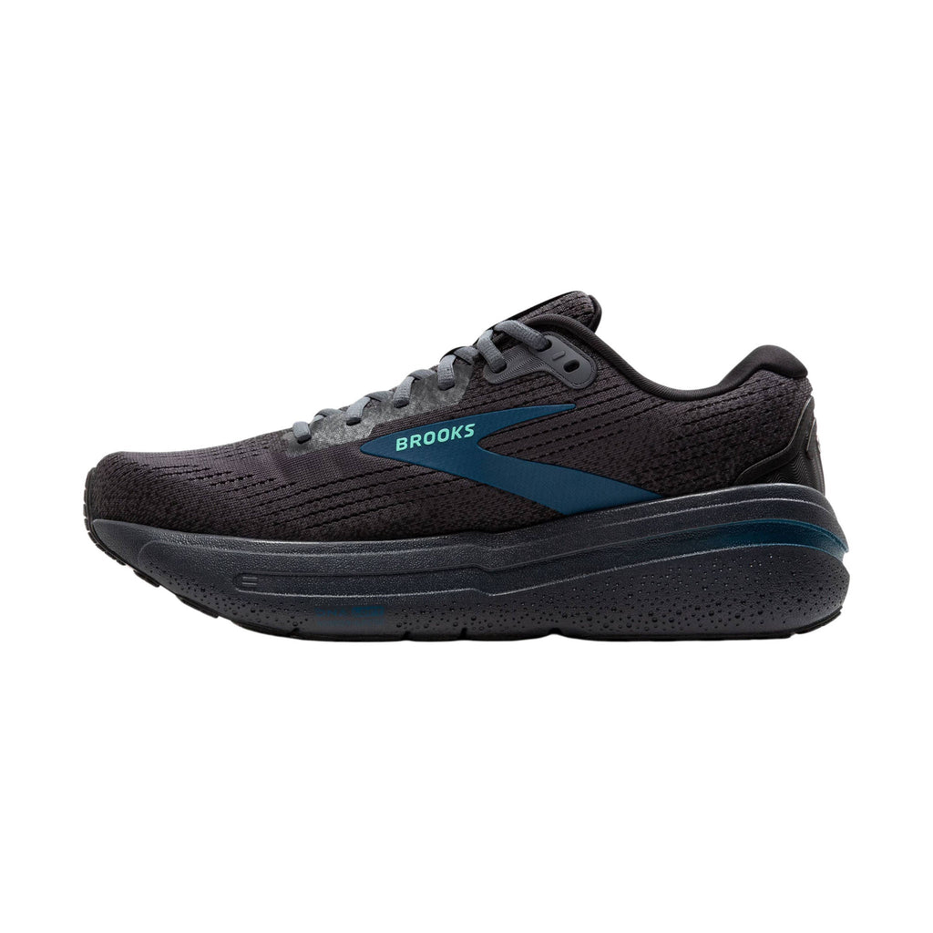 Brooks Men's Ghost Max 2 Road Running Shoes - Ebony/Cockatoo/Blue Sapphire - Lenny's Shoe & Apparel