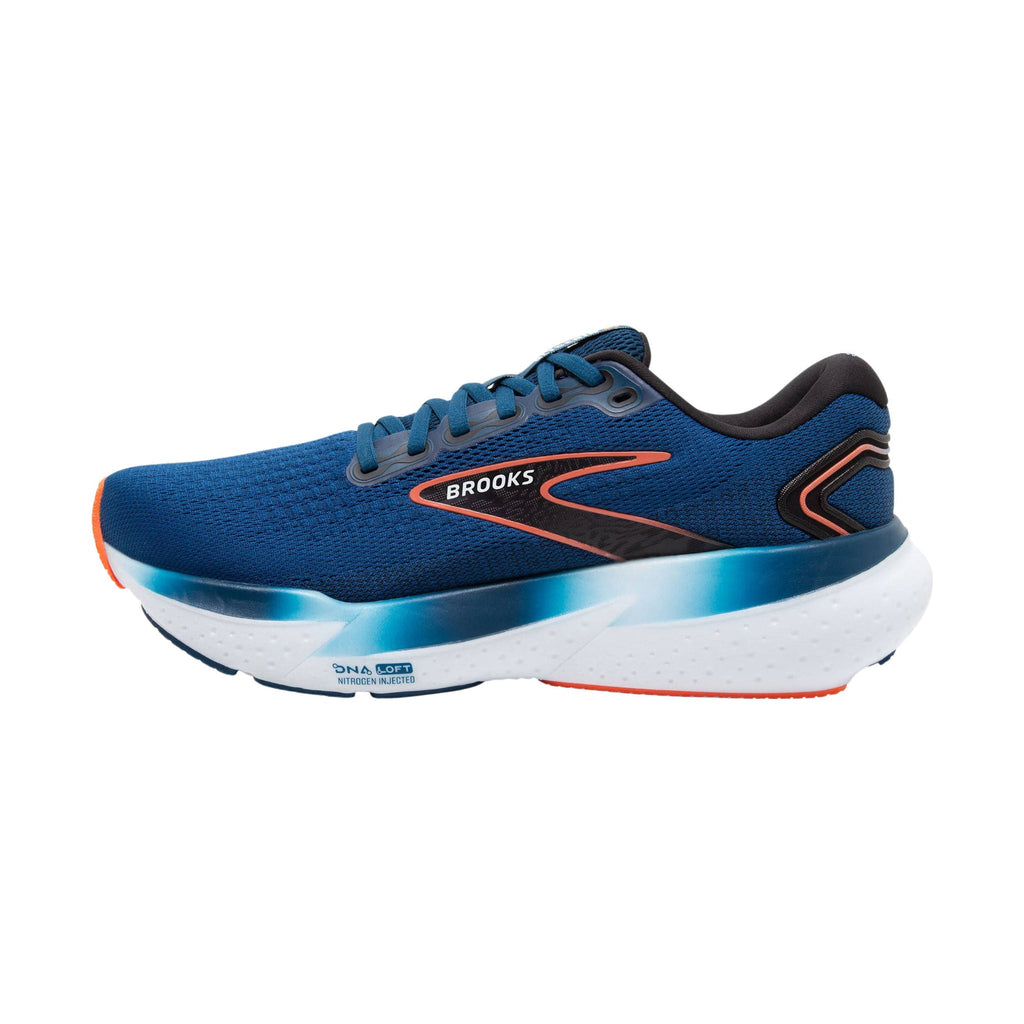 Brooks Men's Glycerin 21 Road Running Shoes - Blue Opal/Black/Nasturtium - Lenny's Shoe & Apparel