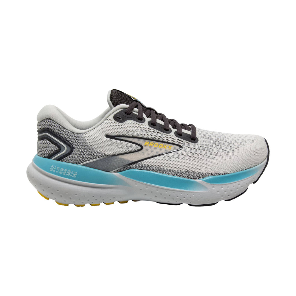 Brooks Men's Glycerin 21 Road Running Shoes - Coconut/Forged Iron/Yellow - Lenny's Shoe & Apparel