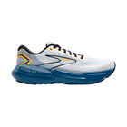 Brooks Men's Glycerin GTS 21 Road Running Shoes - White/Sapphire/Orange - Lenny's Shoe & Apparel