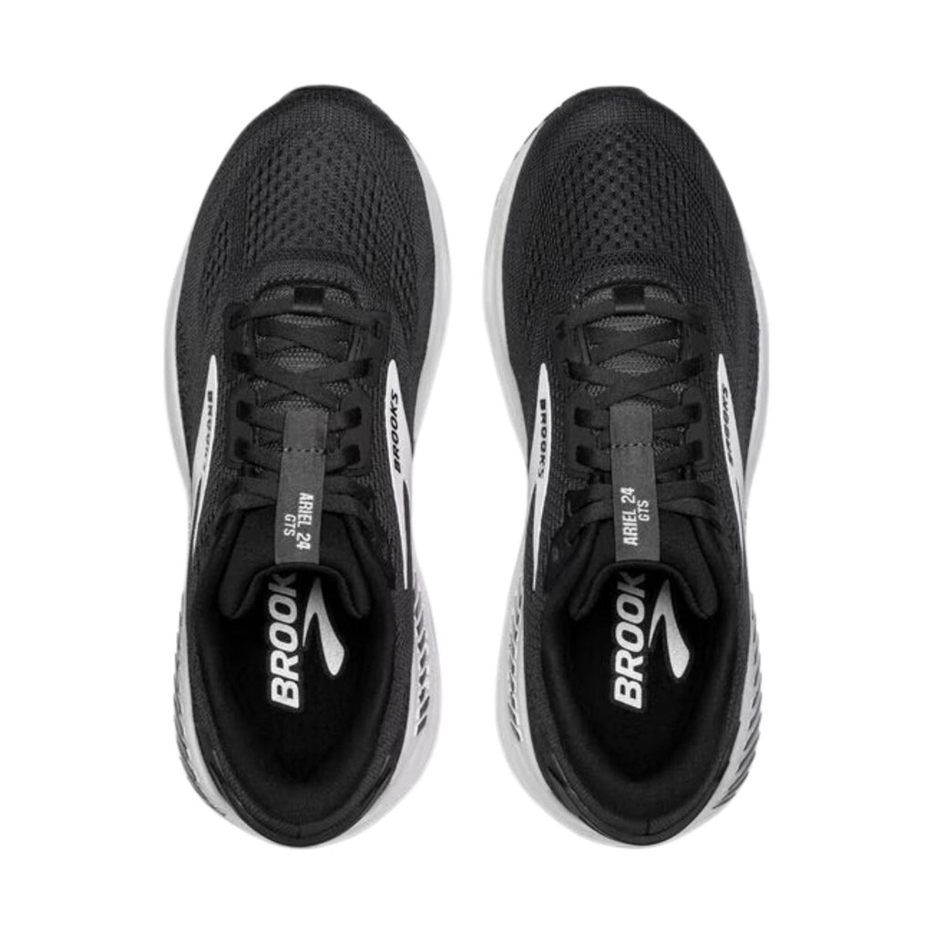 Brooks Women's Ariel GTS 24 Road Running Shoes - Ebony/Black/White - Lenny's Shoe & Apparel