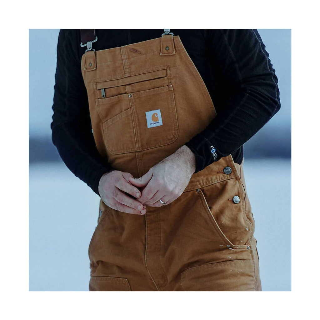 Carhartt Men's Loose Fit Insulated Bib Overall - Carhartt Brown - Lenny's Shoe & Apparel