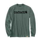 Carhartt Relaxed Fit Heavyweight Long Sleeve Logo Graphic T Shirt - Frosted Balsam Heather - Lenny's Shoe & Apparel