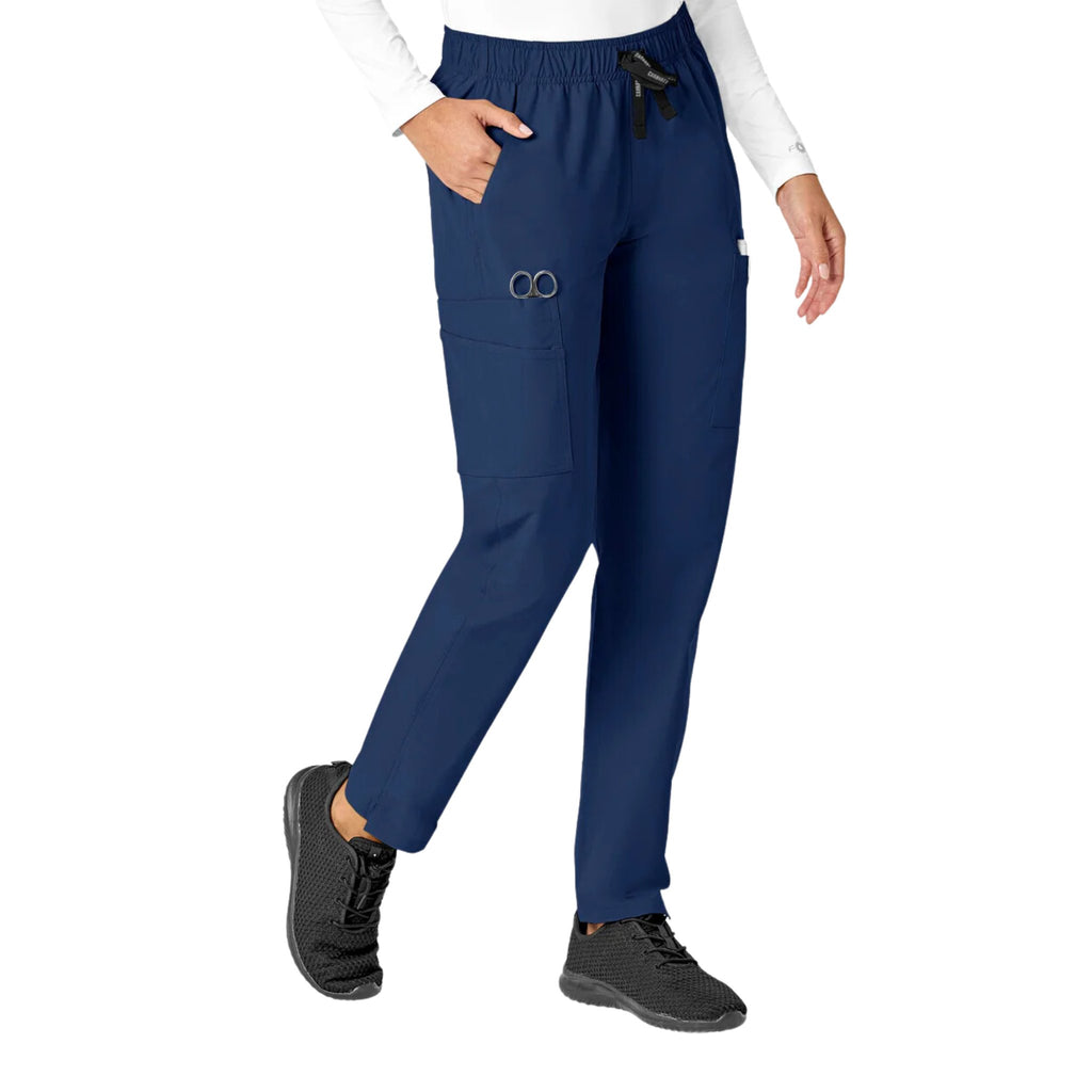 Carhartt Women's Force Modern Fit Straight Leg Scrub Pant - Navy - Lenny's Shoe & Apparel