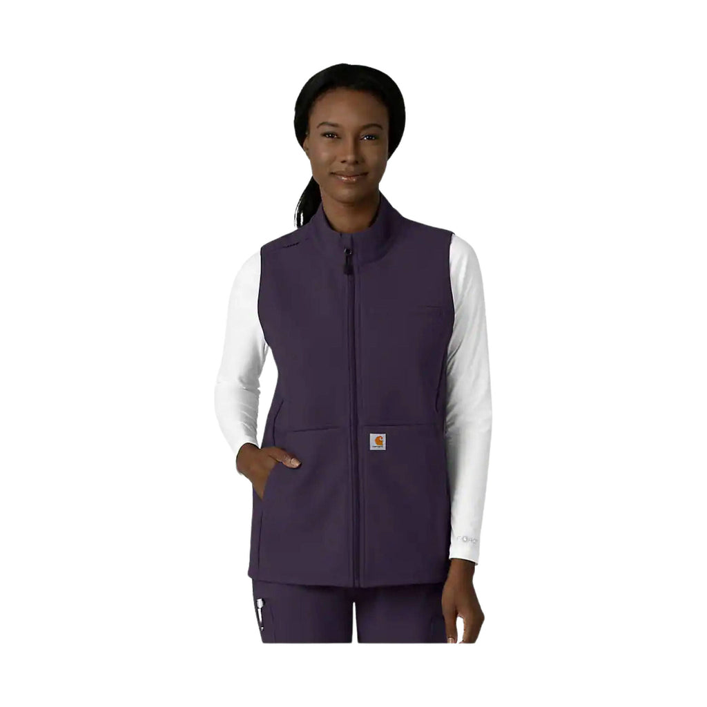 Carhartt Women's Rugged Flex Bonded Fleece Vest - Black Plum - Lenny's Shoe & Apparel