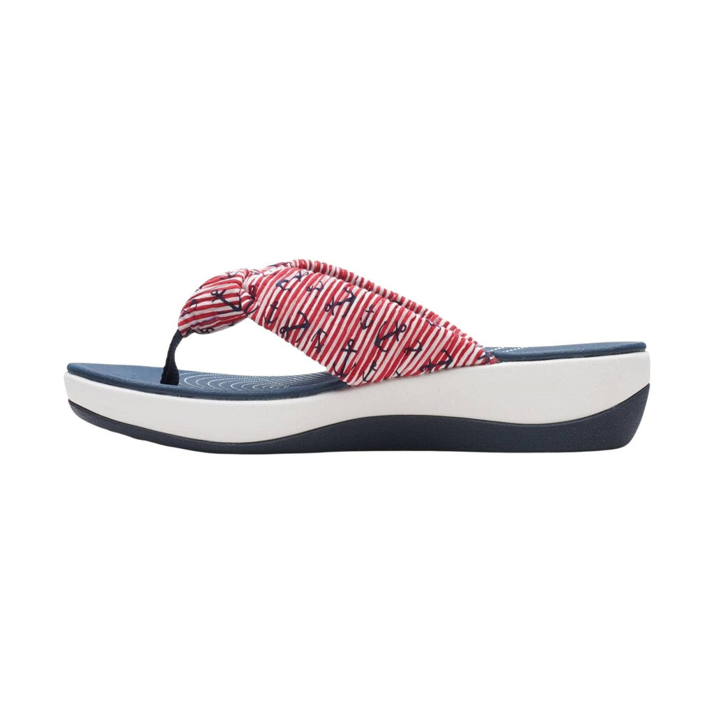 Clarks Women's Arla Glison Sandal - Red/White/Blue - Lenny's Shoe & Apparel