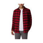 Columbia Men's Cornell Woods Flannel Long Sleeve Shirt - Mountain Red Buffalo Check - Lenny's Shoe & Apparel