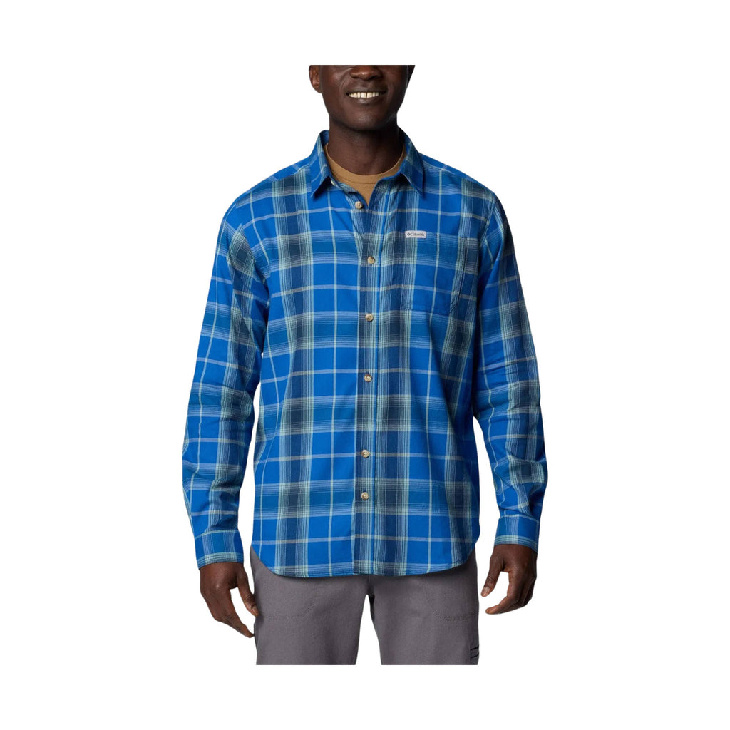 Columbia Men's Vapor Ridge III Long Sleeve Shirt - Mountain Blue Tartan - ONLINE STORE CREDIT/EXCHANGE ONLY - Lenny's Shoe & Apparel