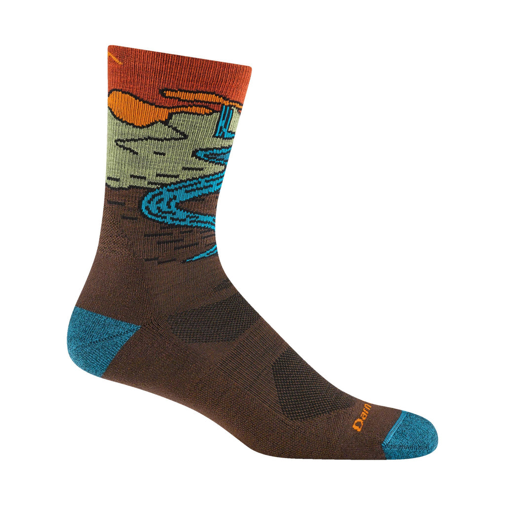 Darn Tough Vermont Men's Chasing Waterfalls Micro Crew Lightweight Hiking Sock - Earth - Lenny's Shoe & Apparel