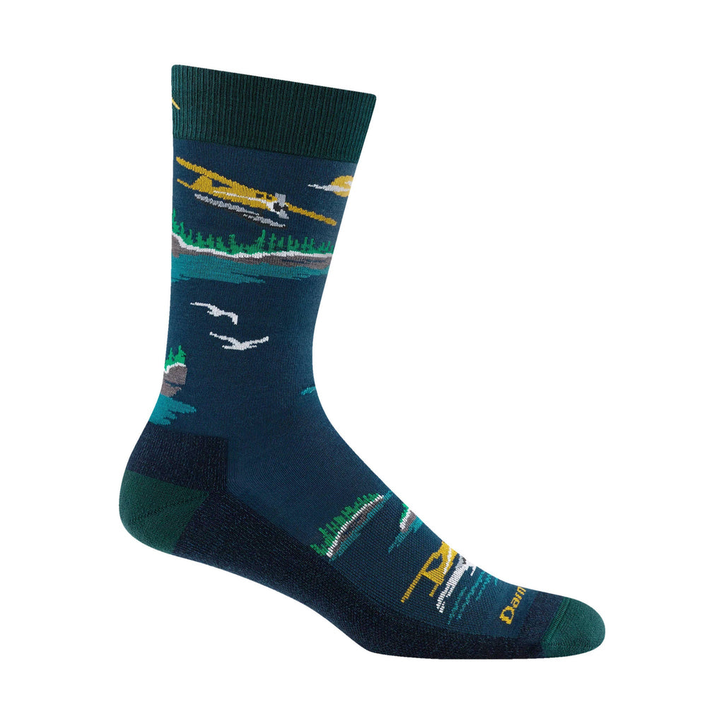 Darn Tough Vermont Men's Float Plane Crew Lightweight Lifestyle Sock - Midnight - Lenny's Shoe & Apparel