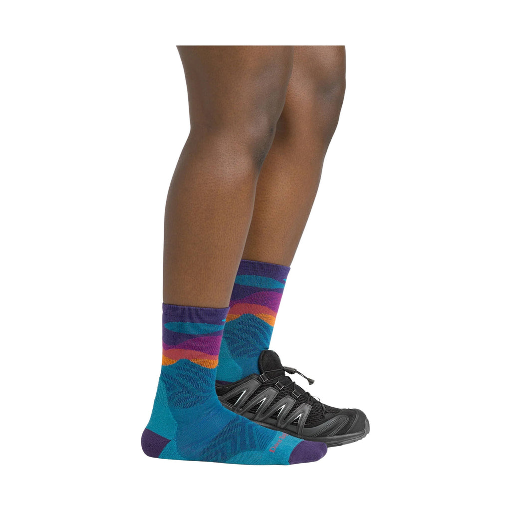 Darn Tough Vermont Women's Mirnavated Micro Crew Ultra Lightweight Running Sock - Cascade - Lenny's Shoe & Apparel