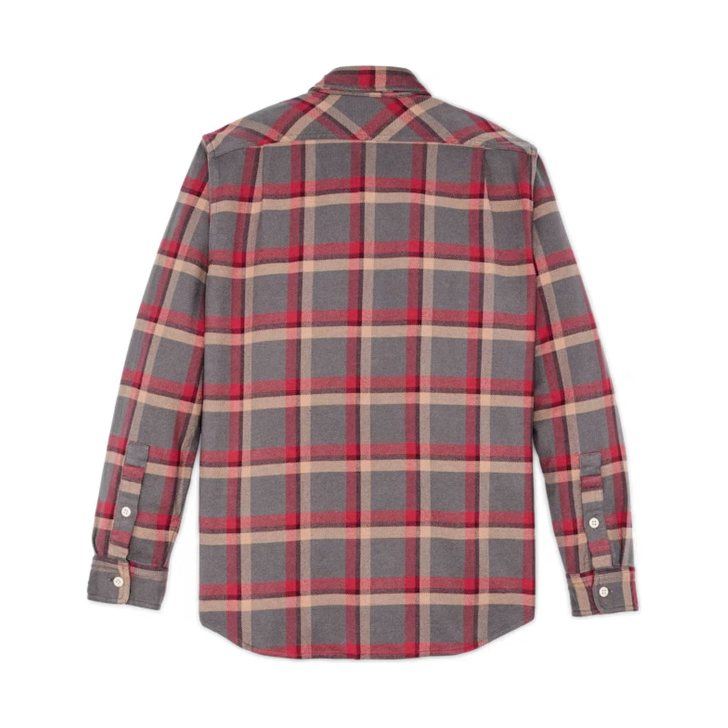 Filson Men's Vintage Flannel Work Shirt - Gray Red Multi Plaid - Lenny's Shoe & Apparel