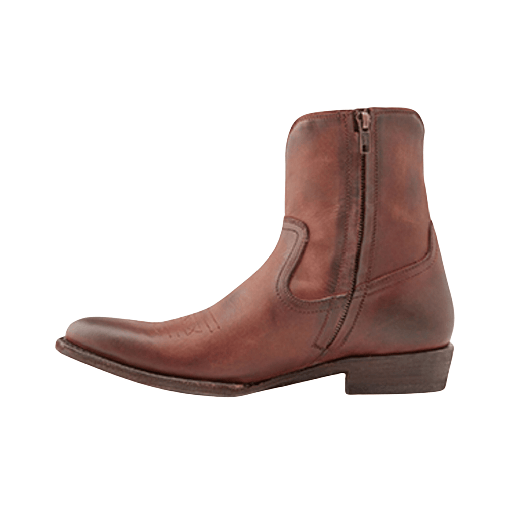 Frye Men's Austin Inside Zip Ankle Boots - Cognac - Lenny's Shoe & Apparel