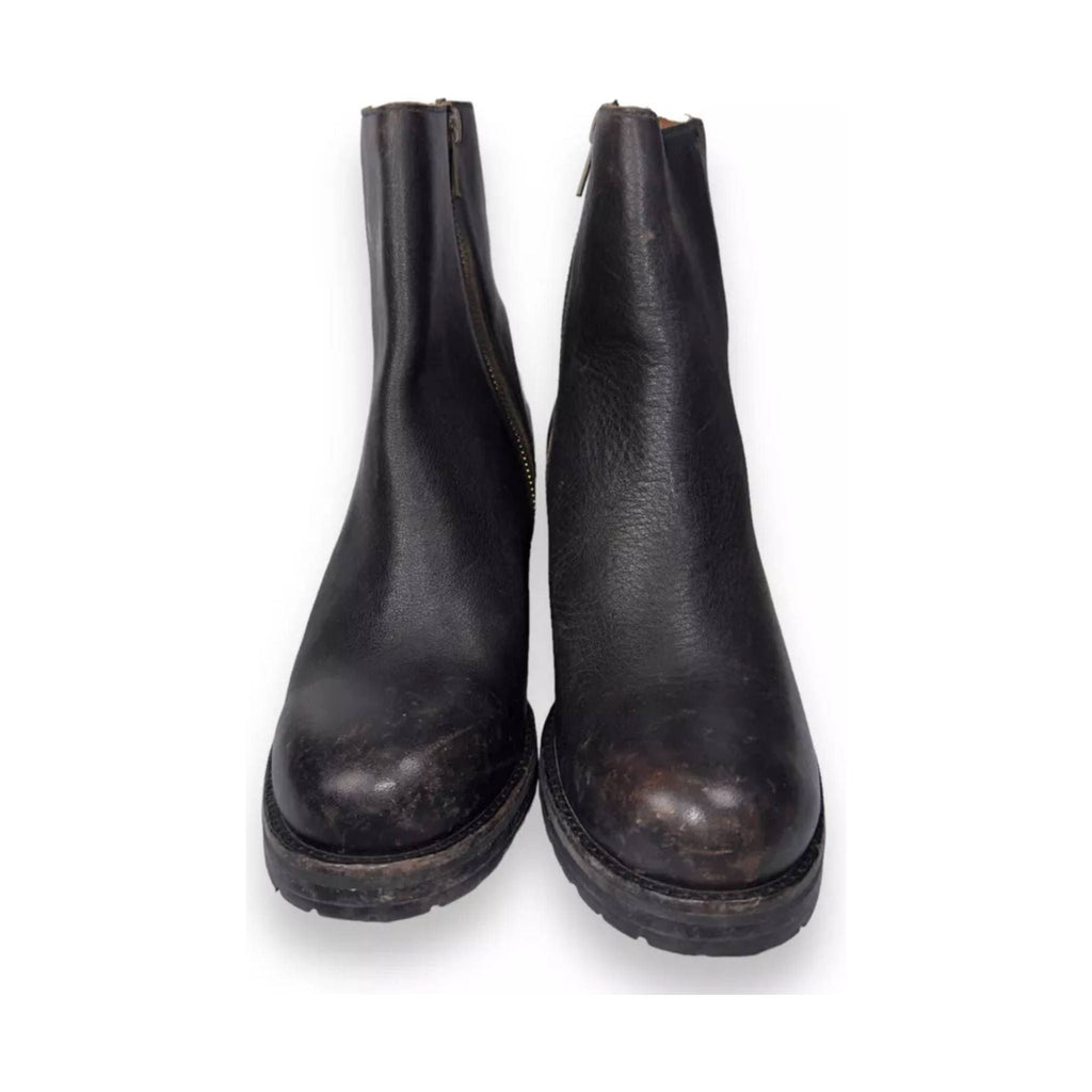 Frye Women's Karen Inside Zip Boot - Black Distressed - Lenny's Shoe & Apparel