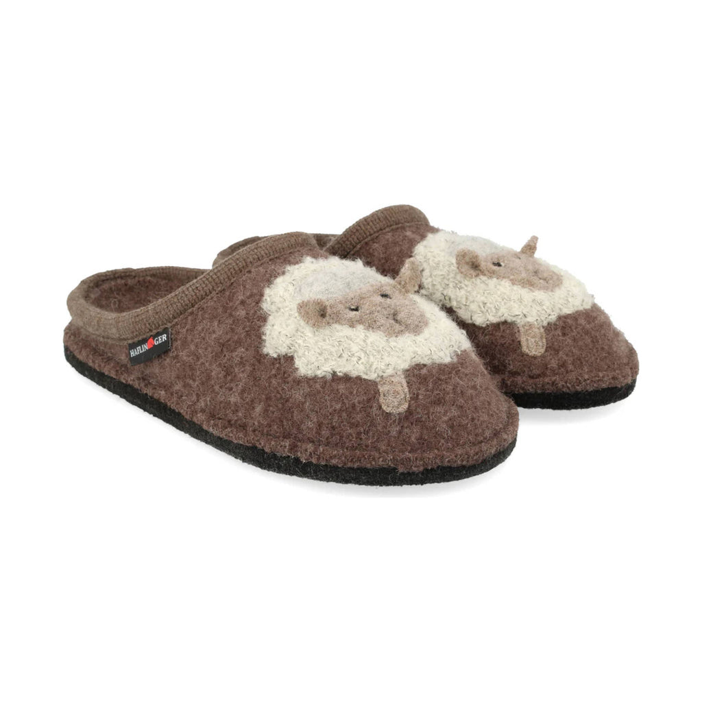 Haflinger Lamby Slippers - Brown - Lenny's Shoe & Apparel