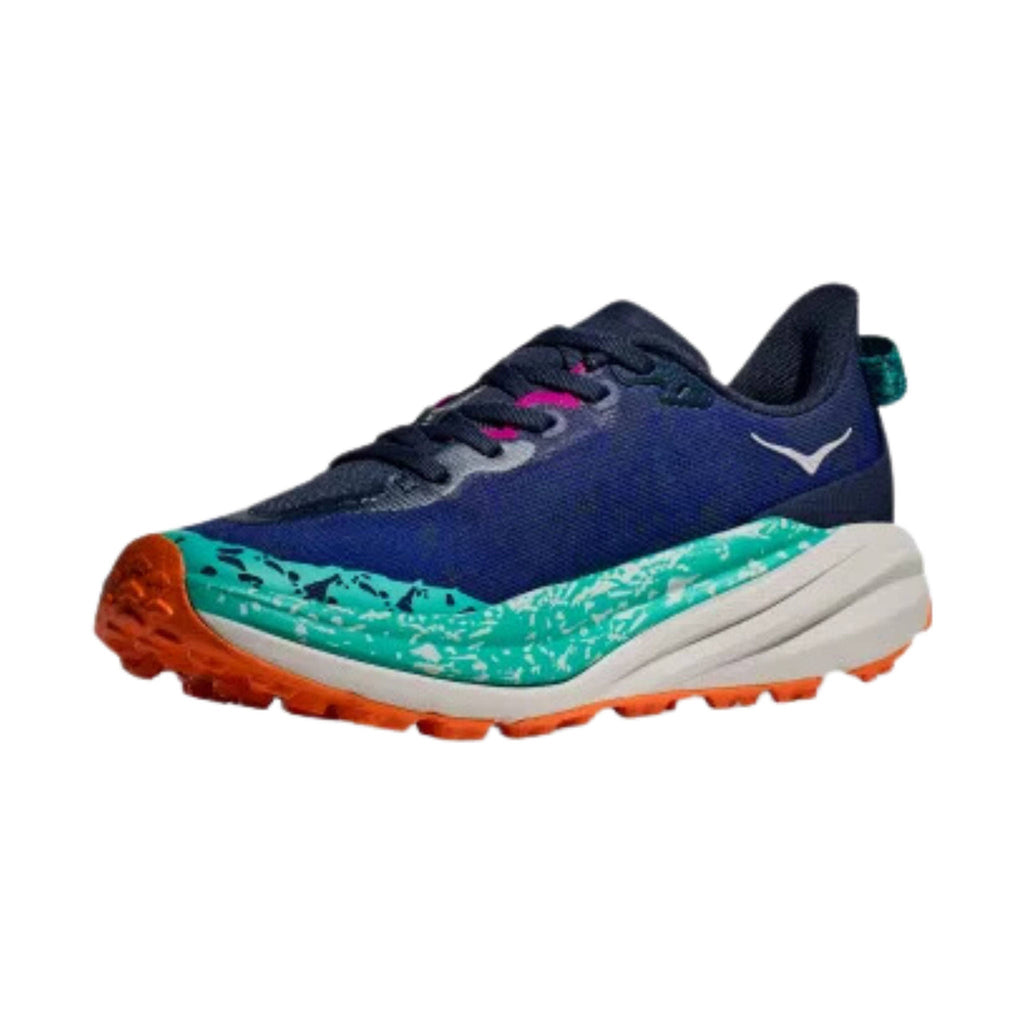 HOKA Women's Speedgoat 6 Trail Running Shoes - Midnight/Meteor - Lenny's Shoe & Apparel