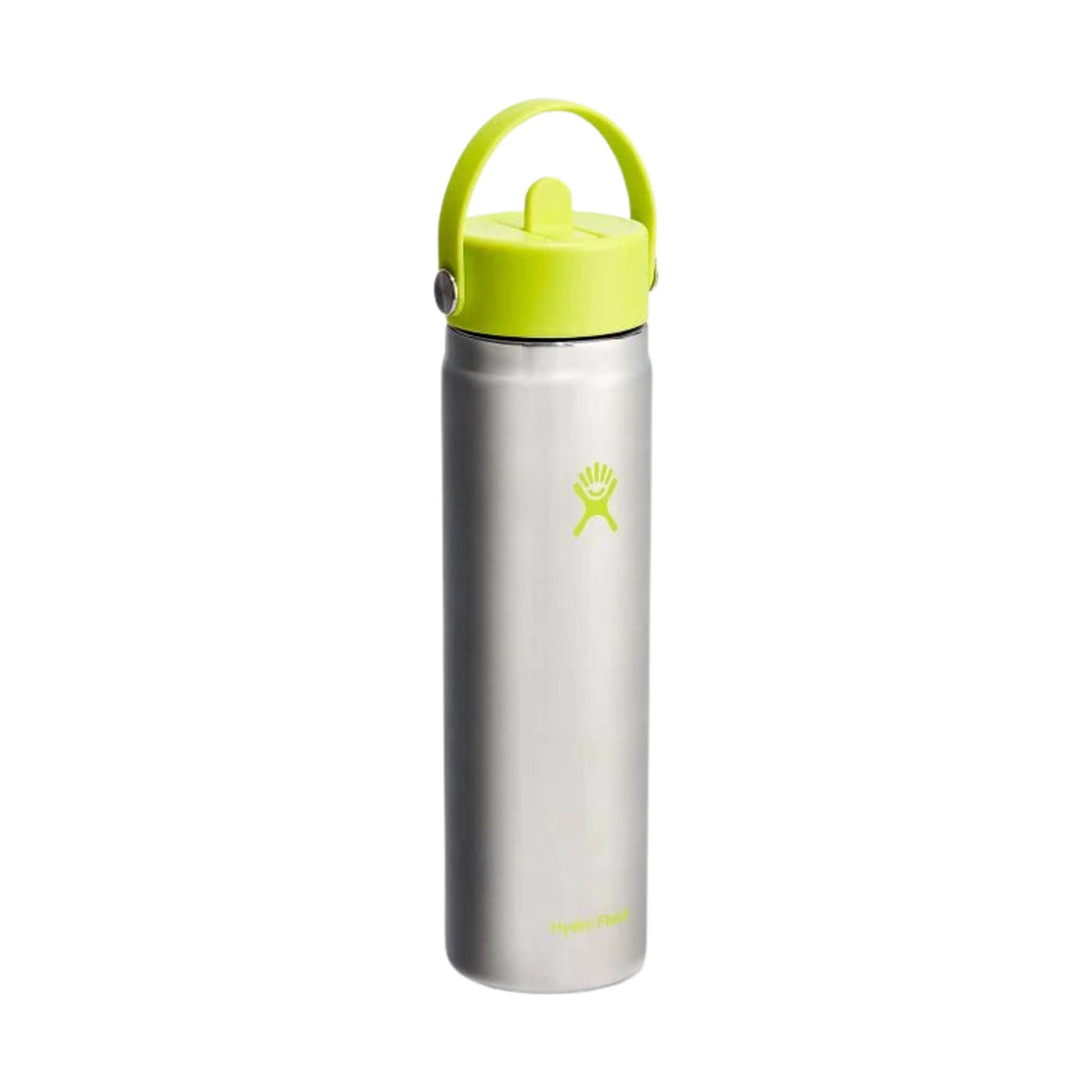 Hydro Flask 24 oz Wide Mouth With Flex Straw Cap - Stainless Lime (Limited Edition) - Lenny's Shoe & Apparel