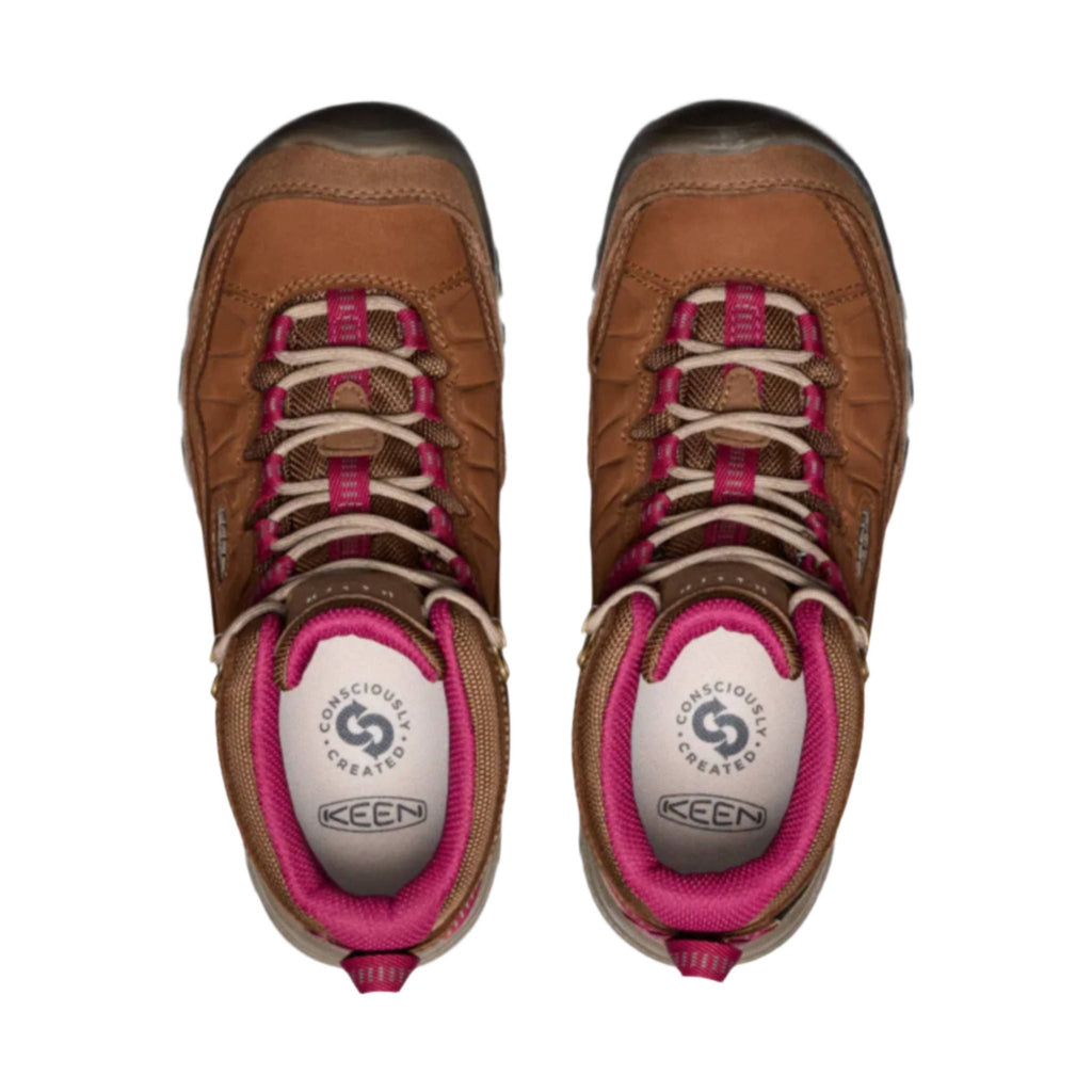 KEEN Women's Targhee IV Waterproof Hiking Boot - Bison/Beaujolais - Lenny's Shoe & Apparel