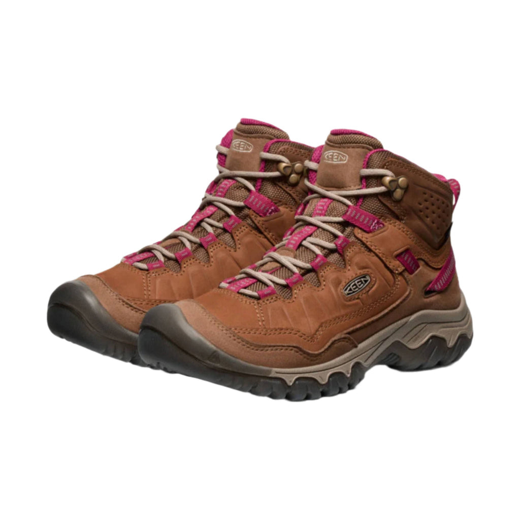 KEEN Women's Targhee IV Waterproof Hiking Boot - Bison/Beaujolais - Lenny's Shoe & Apparel