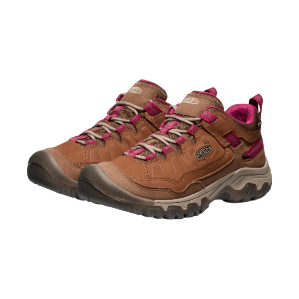 KEEN Women's Targhee IV Waterproof Hiking Shoe - Bison/Beaujolais - Lenny's Shoe & Apparel