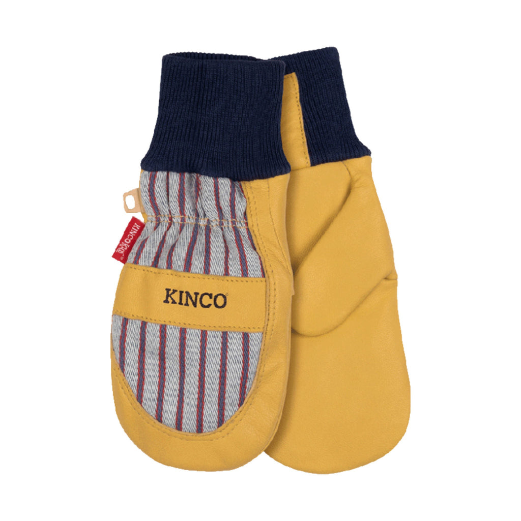 Kinco Kids' Lined Grain Leather Palm Mittens - Otto Striped - Lenny's Shoe & Apparel