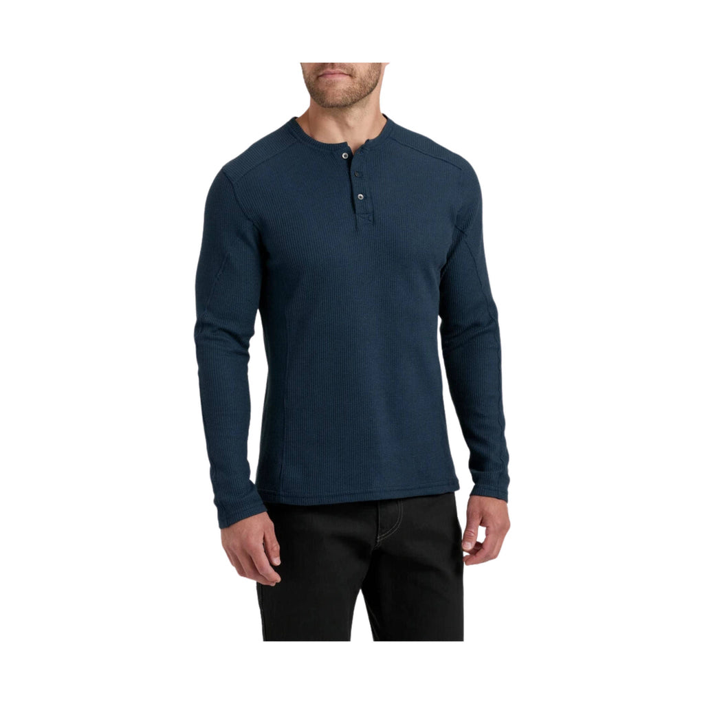 Kuhl Men's Konflikt Henley - Mutiny Blue - Lenny's Shoe & Apparel