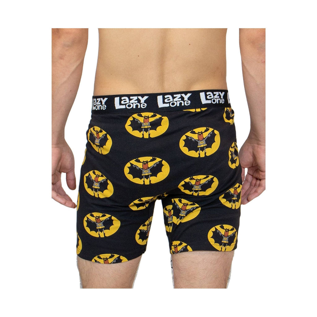 Lazy One Men's Bat Moose Boxer Briefs - Black/Yellow - Lenny's Shoe & Apparel