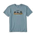 Life Is Good Men's Crow Bar Last Caw Short Sleeve Tee - Smokey Blue - Lenny's Shoe & Apparel