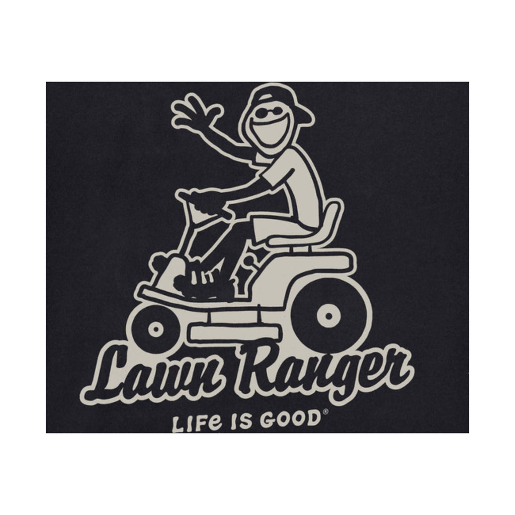 Life Is Good Men's Lawn Ranger Crusher Tee - Black FINAL SALE - Lenny's Shoe & Apparel