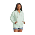 Life Is Good Women's Heart Simply True Fleece Zip Hoodie - Sage Green - Lenny's Shoe & Apparel