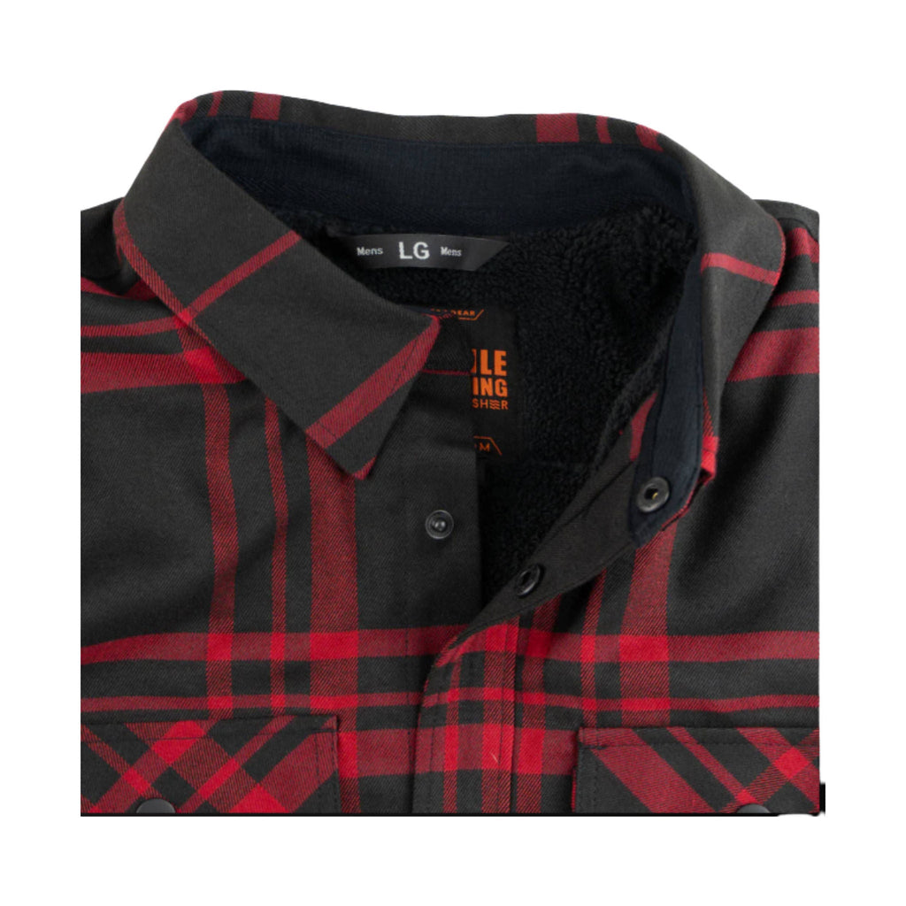 Mobile Warming Men's Flannel Heated Shirt Jacket - Black/Red - Lenny's Shoe & Apparel