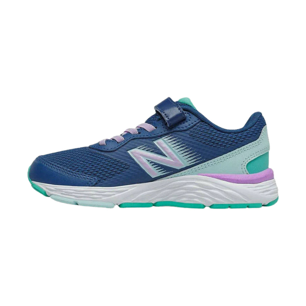 New Balance Kids' 680 V6 Bungee Running Shoes - Captain Blue - Lenny's Shoe & Apparel